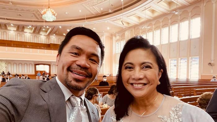 Manny Pacquiao, Leni Robredo’s selfie together goes viral