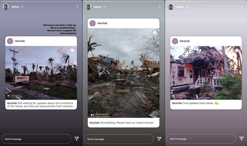 Nadine Lustre heartbroken over devastating aftermath of Typhoon Odette in Siargao Nadine Lustre heartbroken over devastating aftermath of Typhoon Odette in Siargao