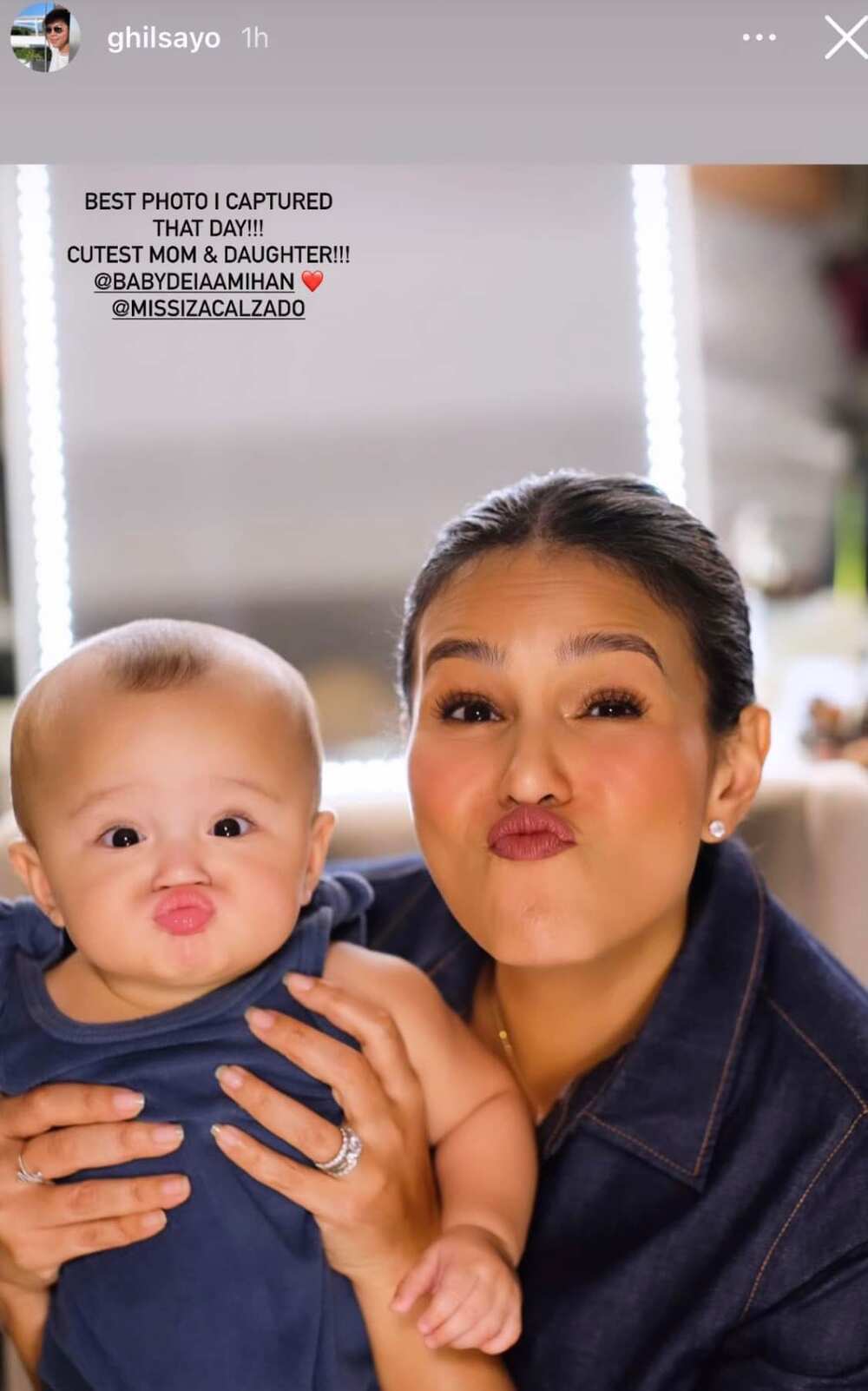 Iza Calzado, ibinahagi ang napaka-cute na photo nila ni Deia: "She got that from her mama" Iza Calzado, ibinahagi ang napaka-cute na photo nila ni Deia: "She got that from her mama"