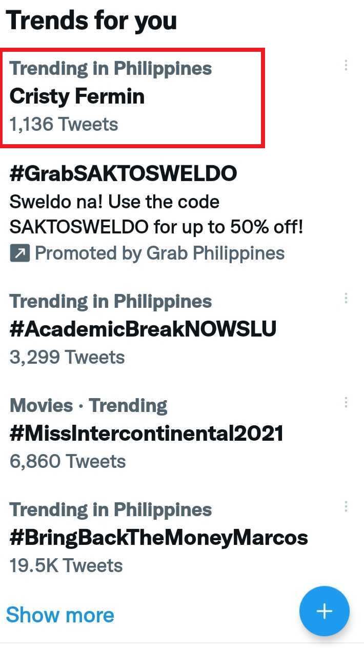 Cristy Fermin, trending sa Twitter sa gitna ng cryptic tweets ni Nadine Lustre