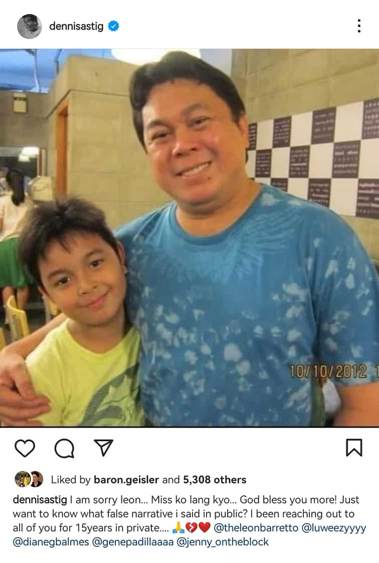 Janno Gibbs responds to bashers of his comment on Dennis Padilla's post: “Pinagtanggol ko ba”