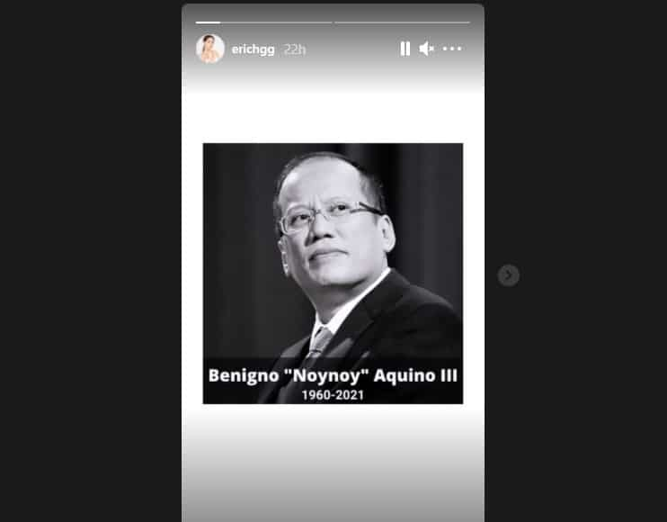 Erich Gonzales visits PNoy’s wake; bonds with Josh & Bimby Aquino