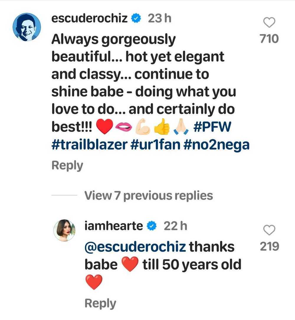 Chiz Escudero at Heart Evangelista, nagpalitan ng sweet comments: “Continue to shine, babe”