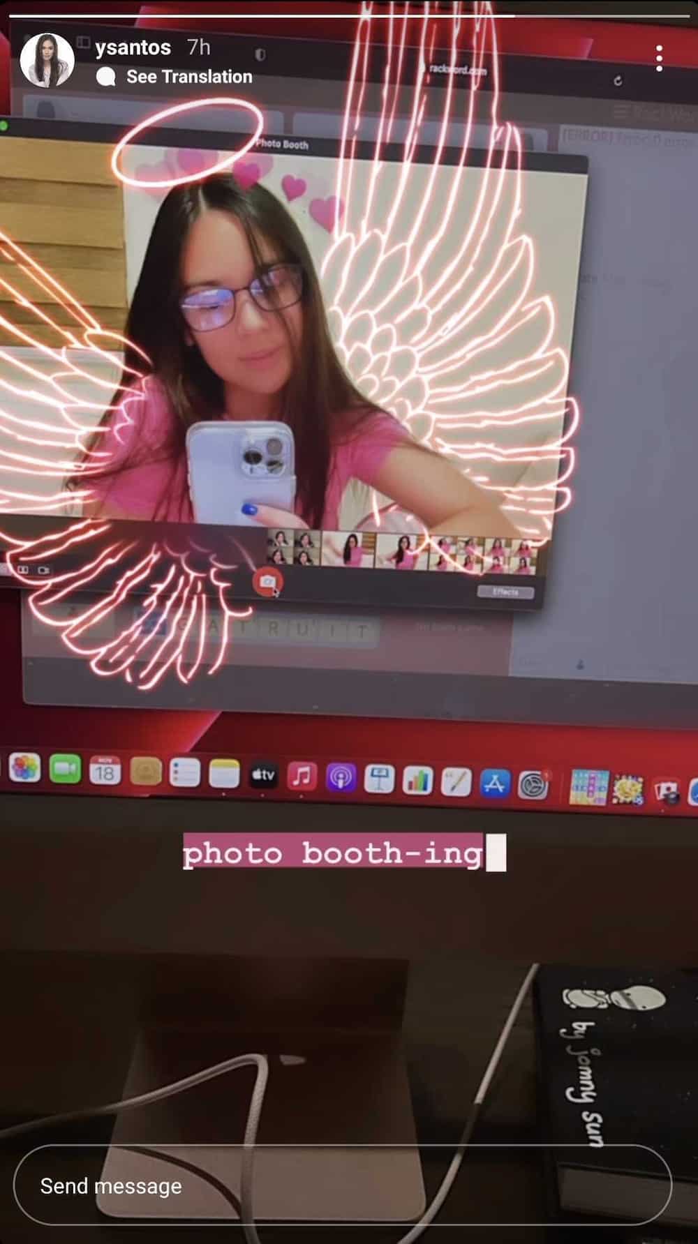 Yen Santos shares "photo booth-ing" selfie with angel filter on Instagram