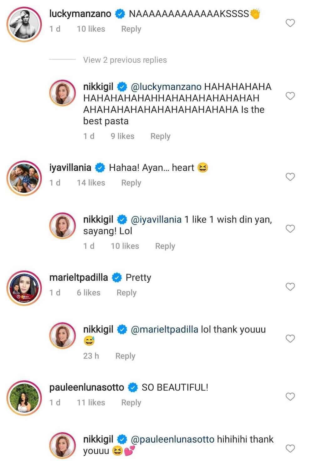 Mariel Padilla, Pauleen Luna, other celebs gush over Nikki Gil's lovely photo