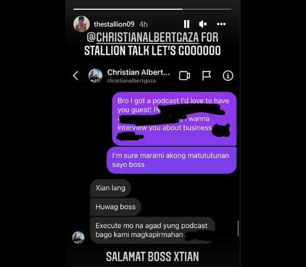 Xian Gaza at Albie Casiño, nagpalitan ng DM; Xian, nagbirong baka sila ang “itinadhana”