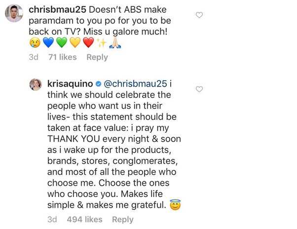 Kris Aquino bravely responds to netizens who asked her about returning to ABS-CBN