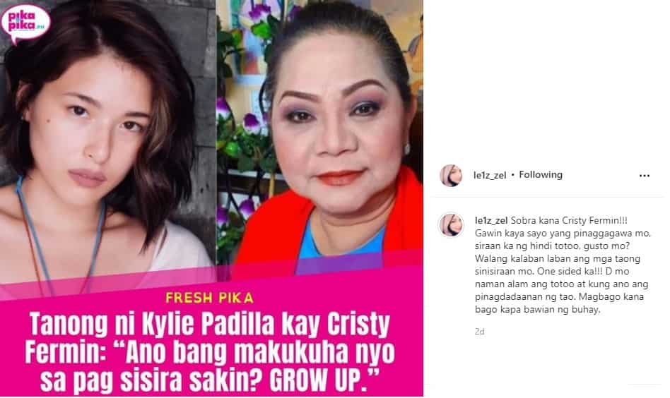 Nanay ni Kylie Padilla, rumesbak kay Cristy Fermin at sa source nito