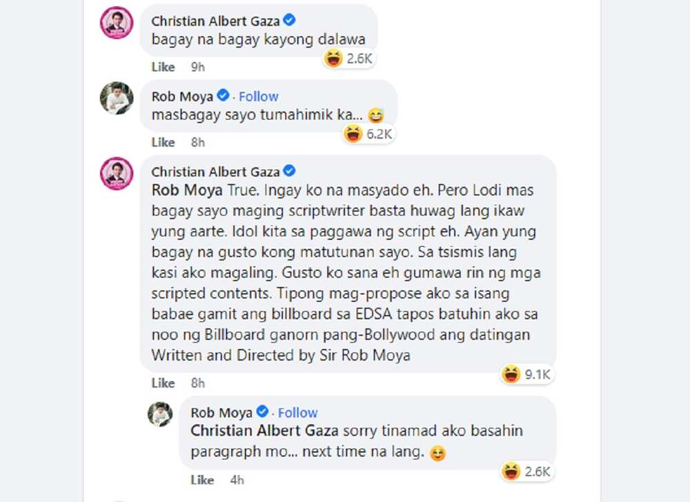 Xian Gaza at Rob Moya, nag-asaran at nagsagutan sa social media