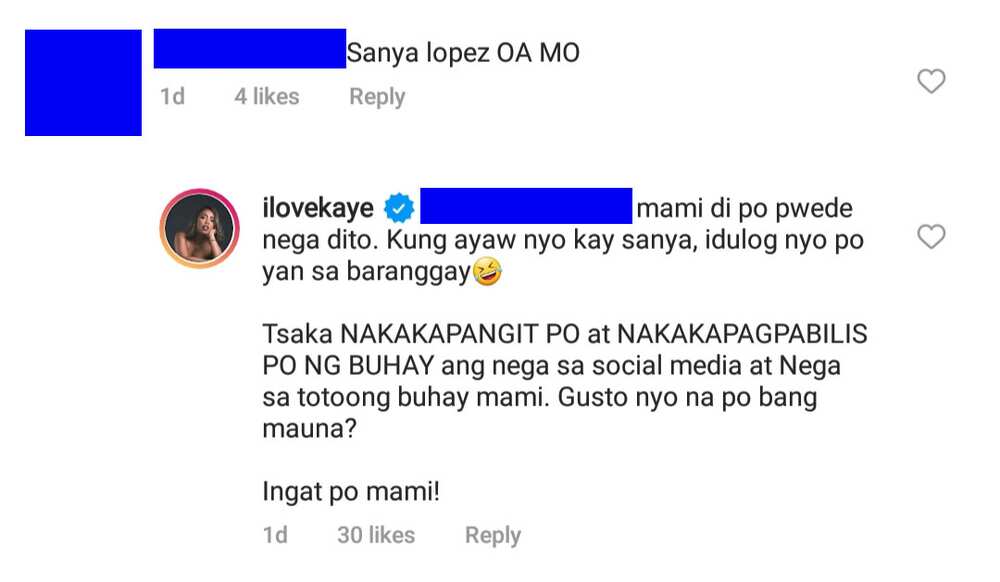 Kakai Bautista, binweltahan ang basher na sinabihan si Sanya Lopez na OA