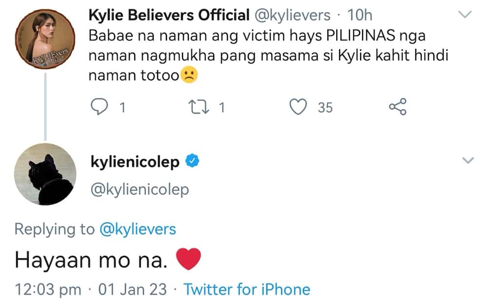 Kylie Padilla, sinabihan ang fans na hayaan na lang ang mga bashers niya