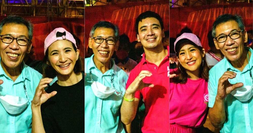 Senatorial candidate Chel Diokno, naki-selfie sa kanilang artistang supporters