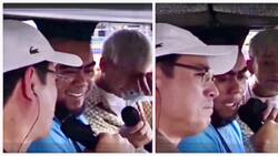 Isko Moreno shows ad lib skills in reacting to tricycle driver who thanked Tito, Vic, Joey