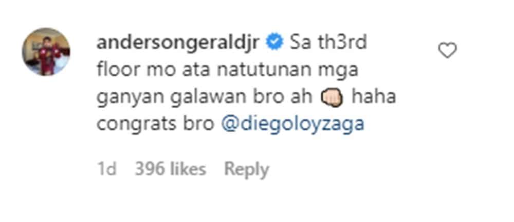 Gerald Anderson teases Diego Loyzaga upon seeing his sweet photos with Barbie Imperial