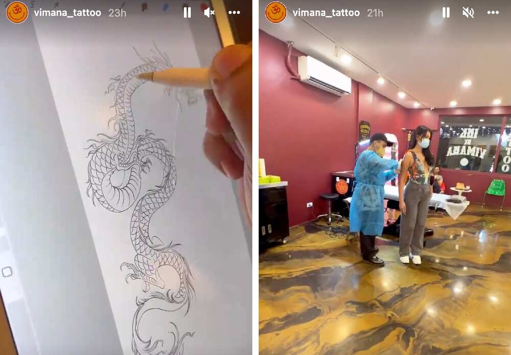 Nadine Lustre, viral dahil sa bago niyang dragon tattoo