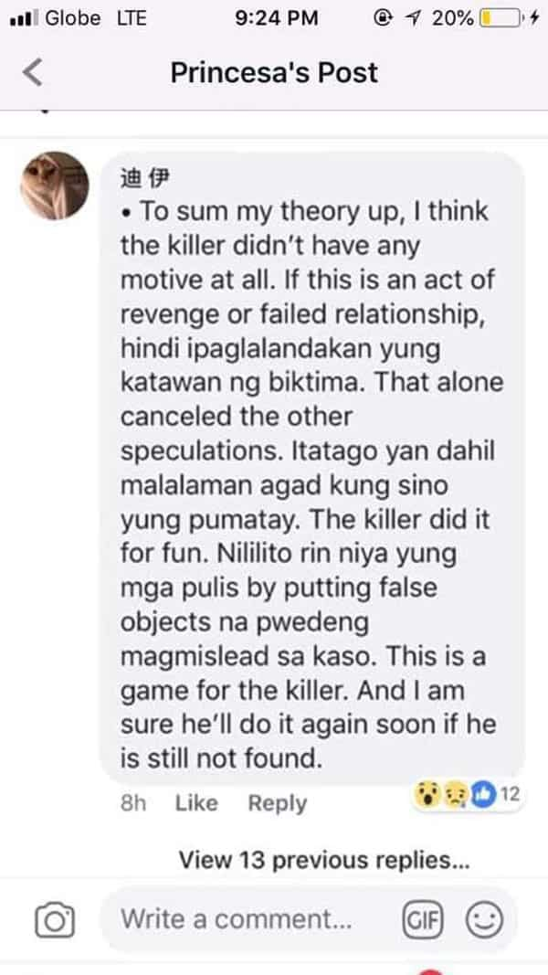 Christine Lee Silawan's death allegedly carried out by a serial killer who is still on the loose - netizen