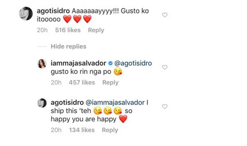 Maja Salvador’s recent post with ex-boyfriend draws various opinions from celebrities