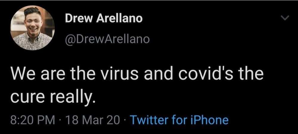 Drew Arellano gets lambasted for his tweet about COVID-19; TV host apologizes