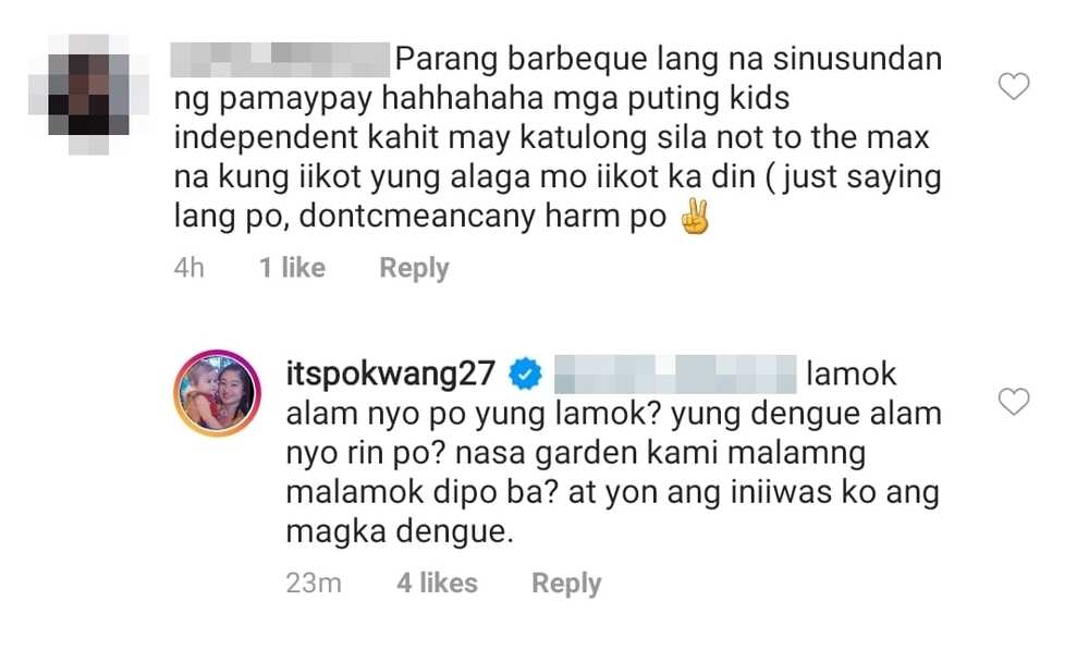 Pokwang, sinagot ang netizen na pumuna sa pagpapaypay kay Malia