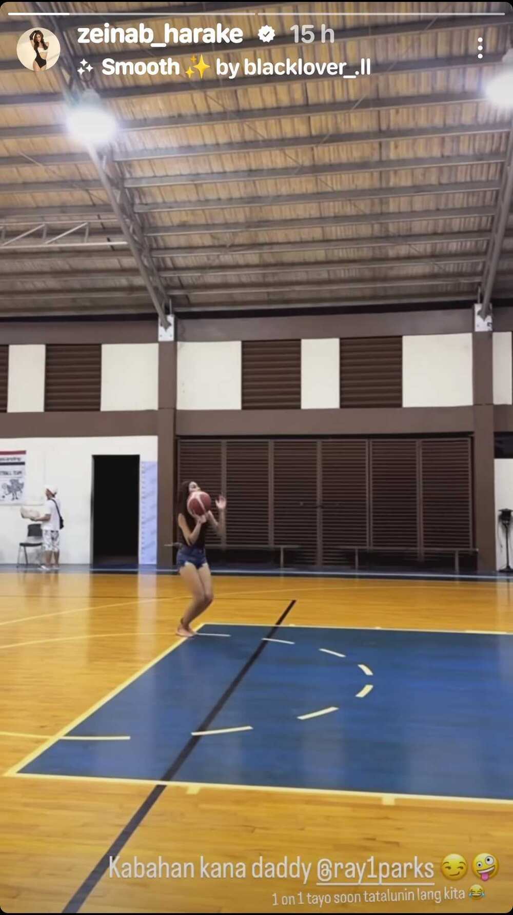Zeinab Harake, sinabihan si Ray Parks ng “kabahan ka na” matapos maka-shoot habang nagba-basketball Zeinab Harake, sinabihan si Ray Parks ng “kabahan ka na” matapos maka-shoot habang nagba-basketball
