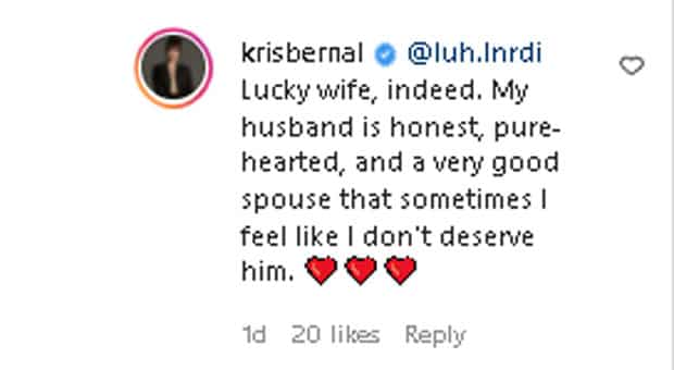 Kris Bernal, ibinahagi kung gaano kabait kanyang asawa: "Lucky wife, indeed"