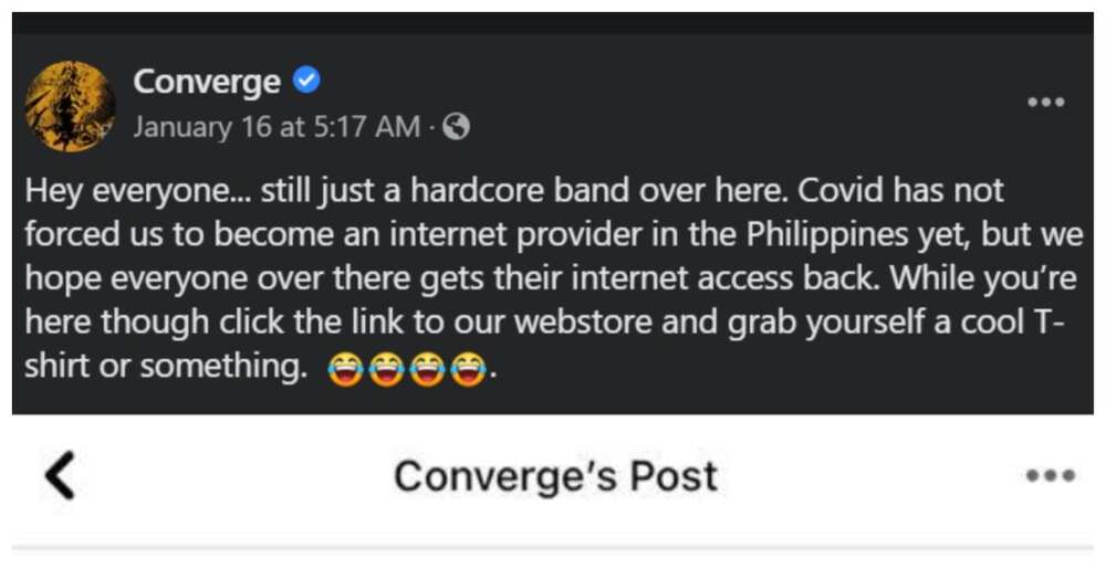 US punk band na 'Converge', napagkamalang internet provider ng mga Pinoy
