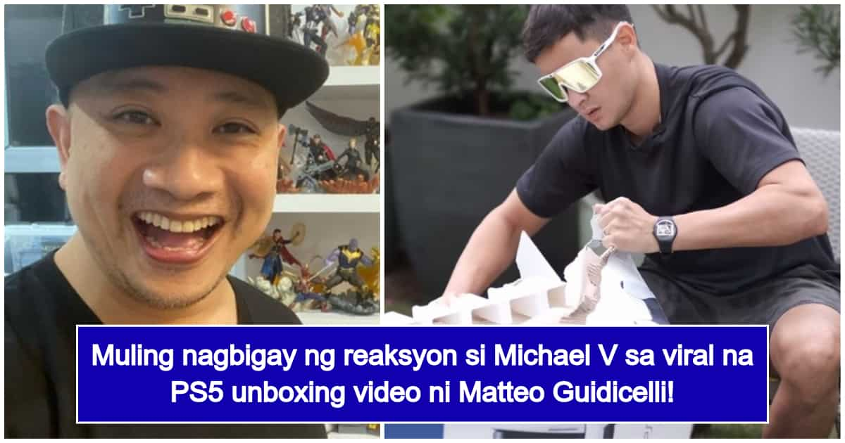 Michael V After Watching PS5 Unboxing Video Of Matteo Guidicelli ...