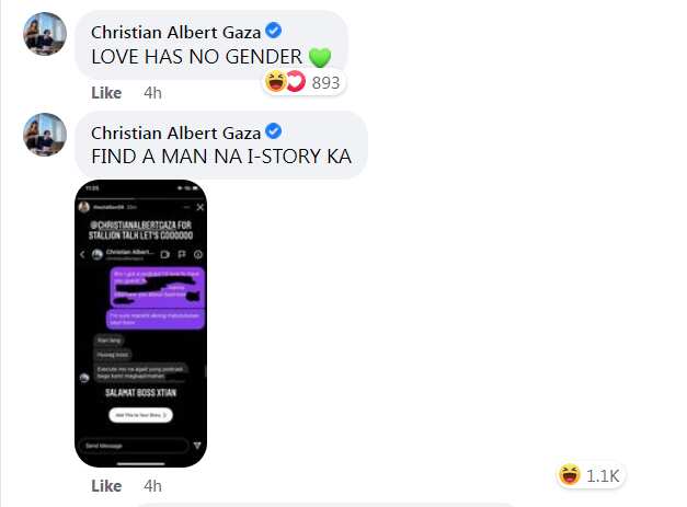 Xian Gaza at Albie Casiño, nagpalitan ng DM; Xian, nagbirong baka sila ang “itinadhana”