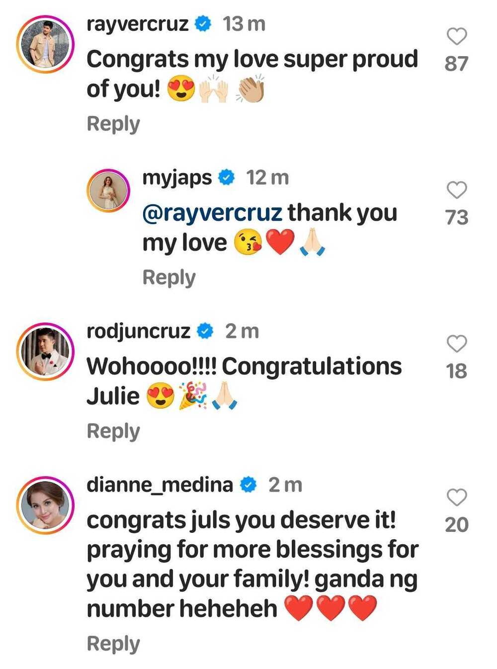 Julie Anne San Jose buys new property; Rayver, Rodjun Cruz, Dianne Medina react