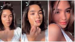 Andrea Brillantes shares her makeup routine using her own makeup brand