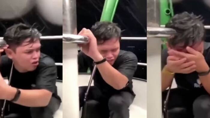 Video ng binatang inabot ng malakas na ulan habang sakay sa malaking ferris wheel sa Enchanted Kingdom, viral