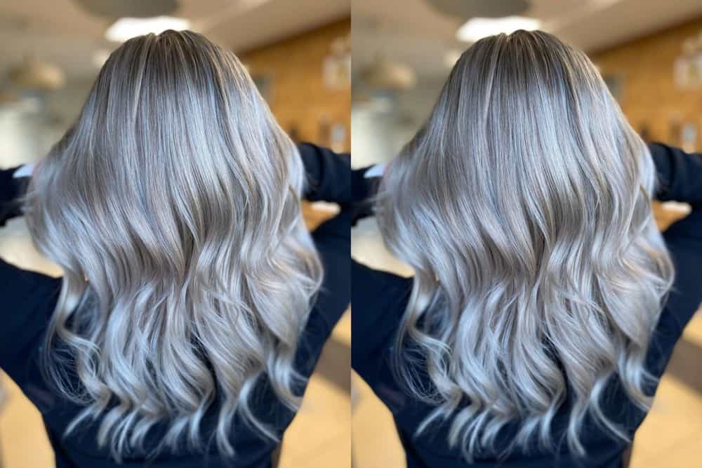 Ash, grey blonde, hair colour balayage #haircolor #hairstyles