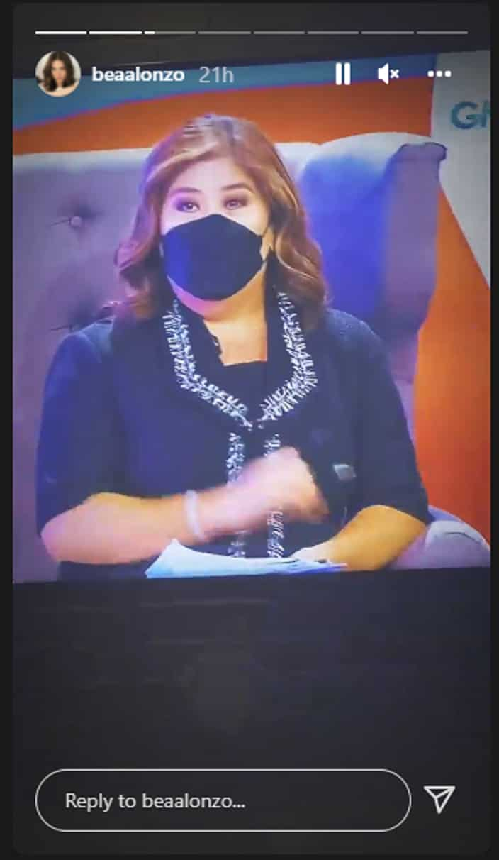 Bea Alonzo, ipinakita ang panonood niya ng 'presidential interviews' ni Jessica Soho