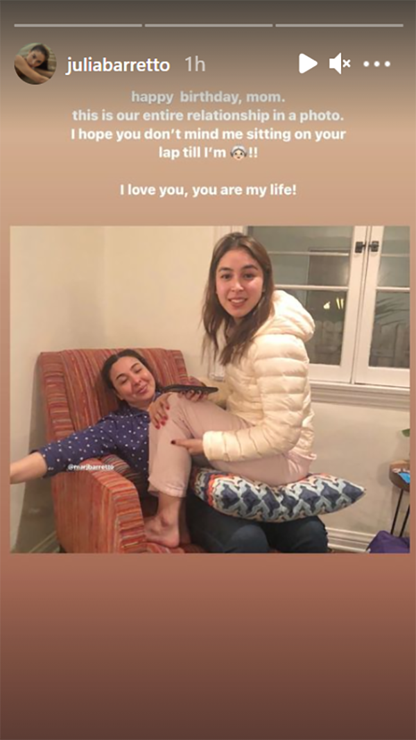Julia Barretto shares her sweet birthday greeting for her mom, Marjorie Barretto