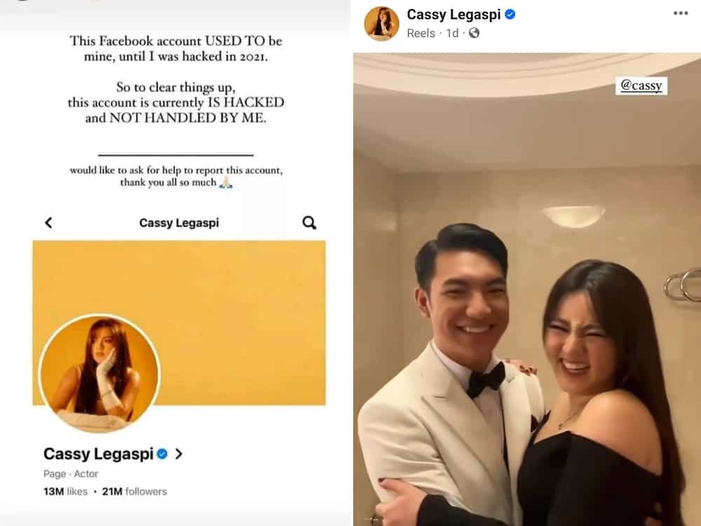 Cassy Legaspi, nilinaw na na-hack ang unang Facebook account niya