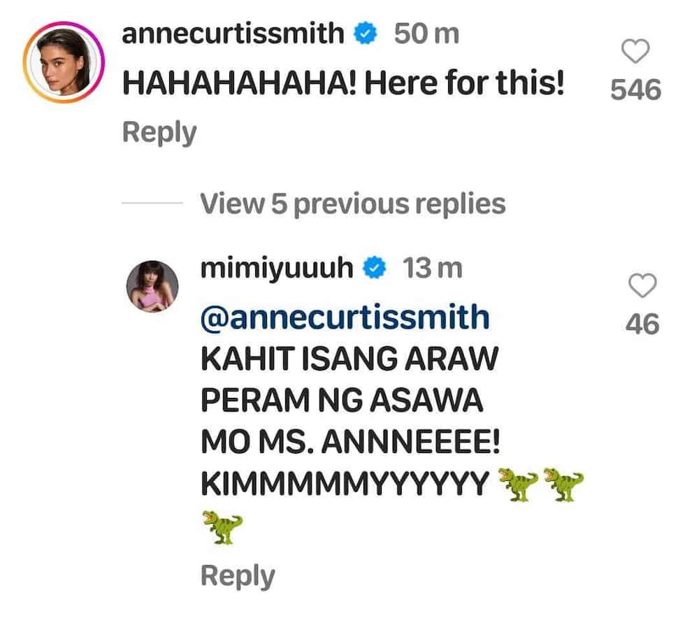 Anne Curtis, napa-comment sa video nina Mimiyuuuh, Erwan Heussaff: “Here for this!”