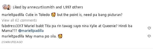 Mariel Padilla, prangkang sinagot tanong netizen bakit di siya tinatawag na "mama" ni Kylie at Queenie Padilla