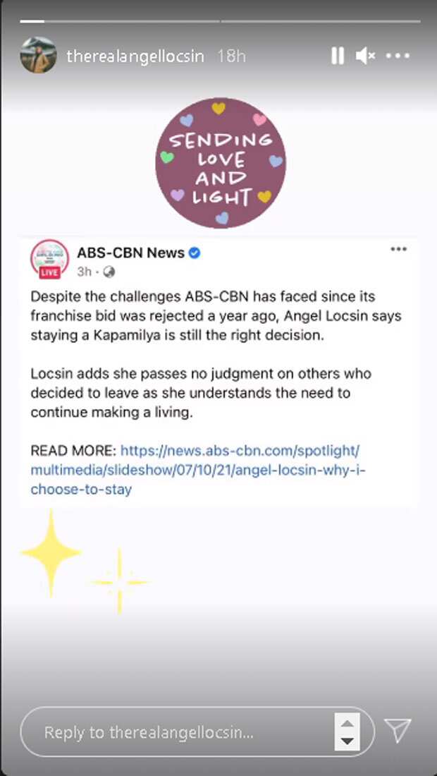 Angel Locsin, kinlaro na hindi niya jina-judge ang mga lumipat sa ibang network