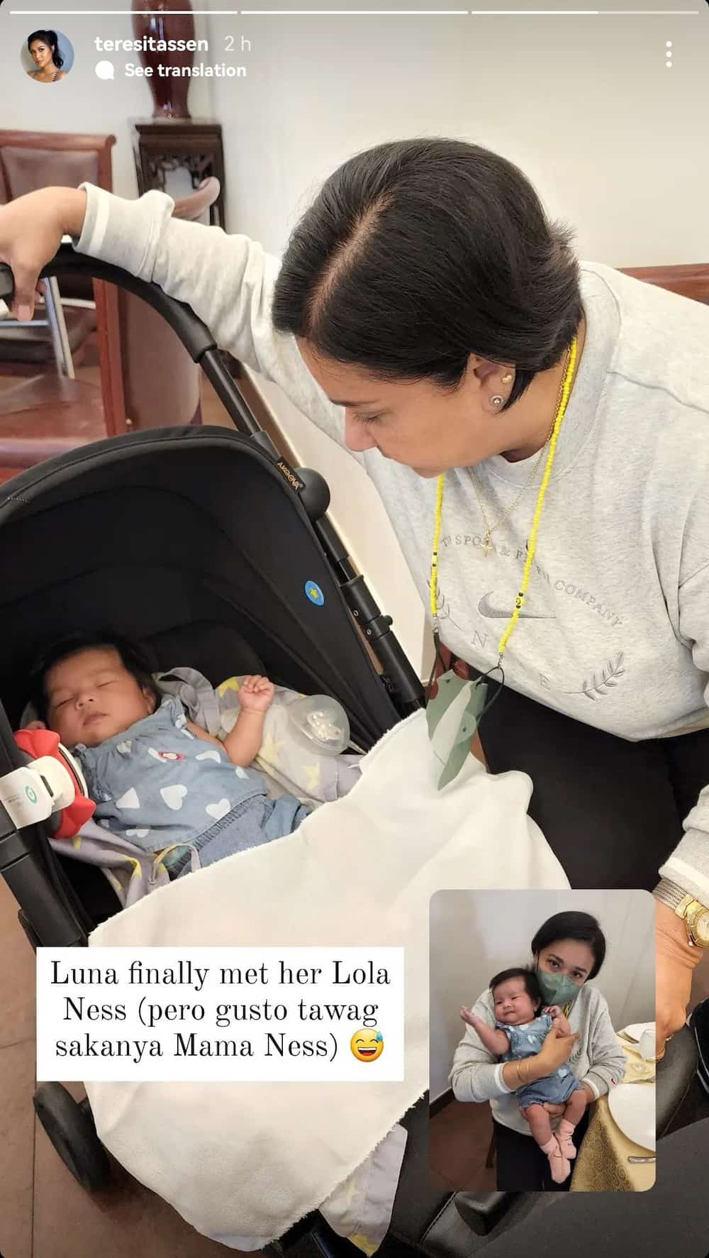 Winwyn Marquez’s baby Luna meets her lola Alma Moreno for the 1st time