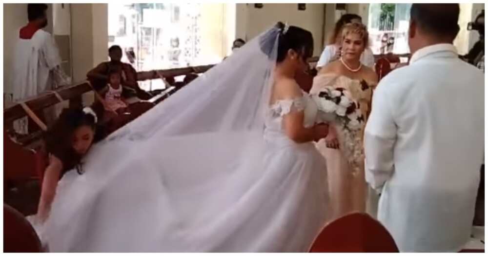 Video ng maid of honor na agaw eksena sa bridal march, kinagiliwan ng netizens