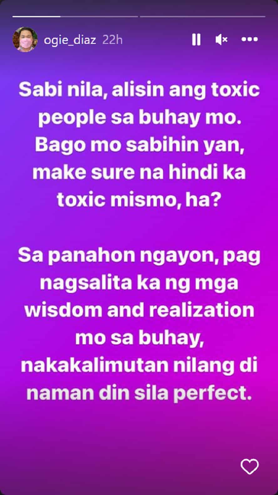 Ogie Diaz, nagpaalala sa mga taong magaling mag-advise: "Make sure di ka toxic mismo"