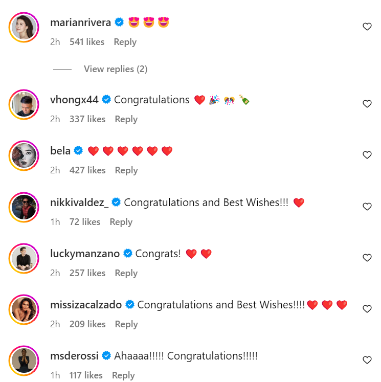 Celebrities react to Angelica Panganiban, Gregg Homan’s wedding: “Congratulations”