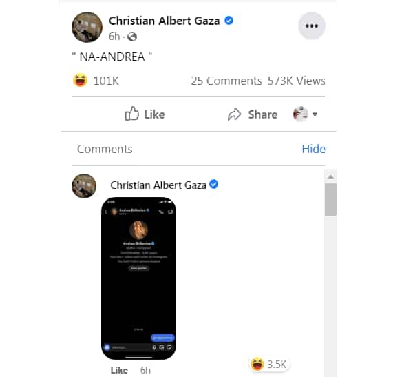 Video ni Xian Gaza na tila ginagaya ang boses ni Andrea Brillantes, viral