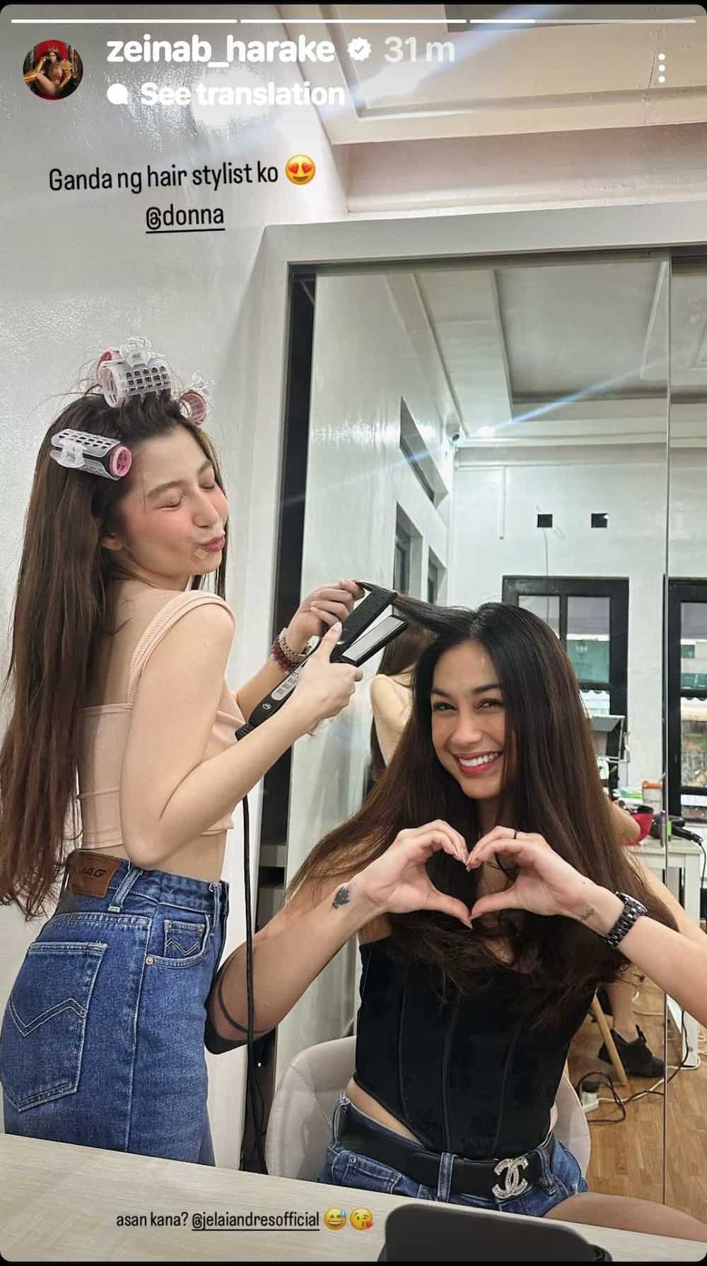 Zeinab Harake shares cute snap with “hairstylist” Donnalyn Bartolome