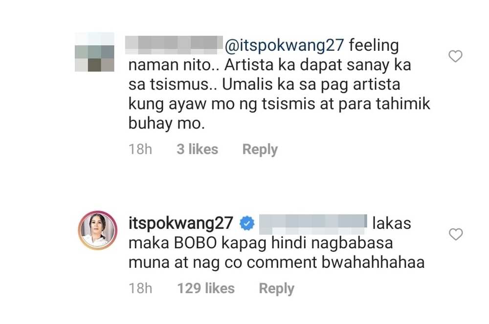 Pokwang, nakipagsagutan sa mga netizens matapos ipagtanggol si Kris Aquino Pokwang, nakipagsagutan sa mga netizens matapos ipagtanggol si Kris Aquino