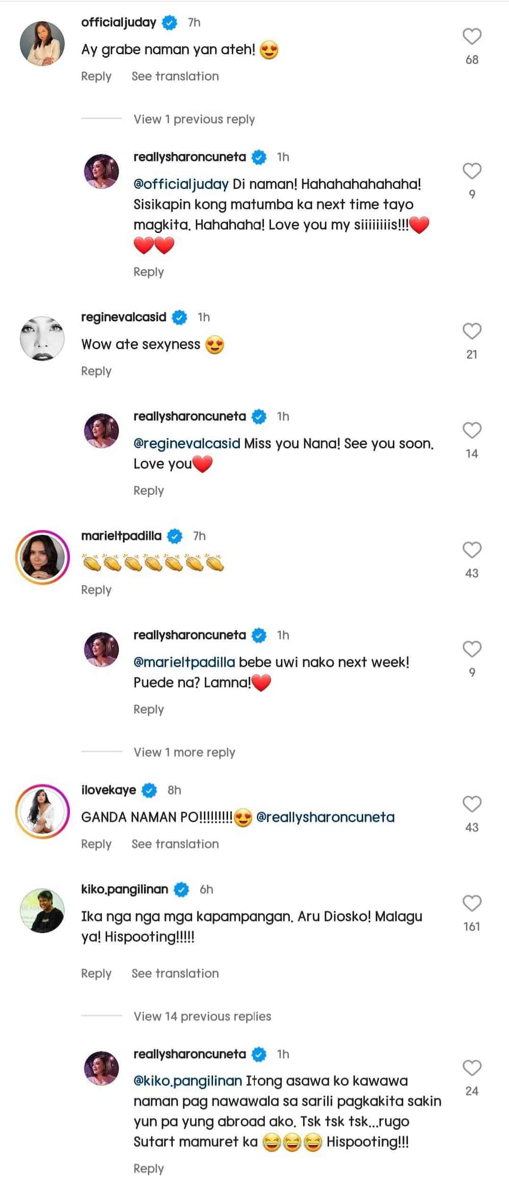 Celebrities, netizens gush over Sharon Cuneta's new OOTD photos on social media