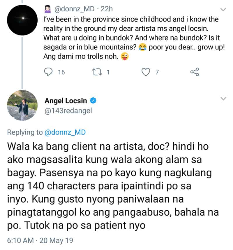 Pinoy doktor na nasa ibang bansa, minaliit mga personal na paniniwala ni Angel Locsin