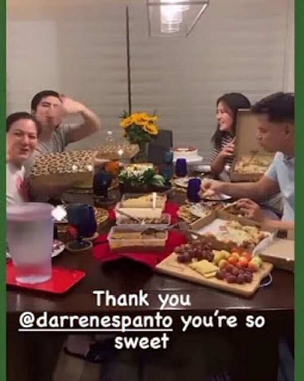 Cassy Legaspi receives sunflower bouquet from Darren Espanto