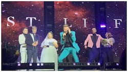 Pinay Westlife fan na naka-wedding gown sa concert, naka-pagselfie kasama ang mga idolo