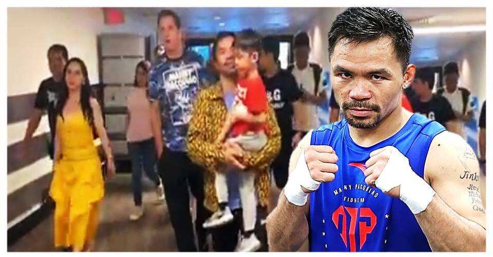 Manny Pacquiao at pamilya, dumating na sa Las Vegas para sa nalalapit na laban niya